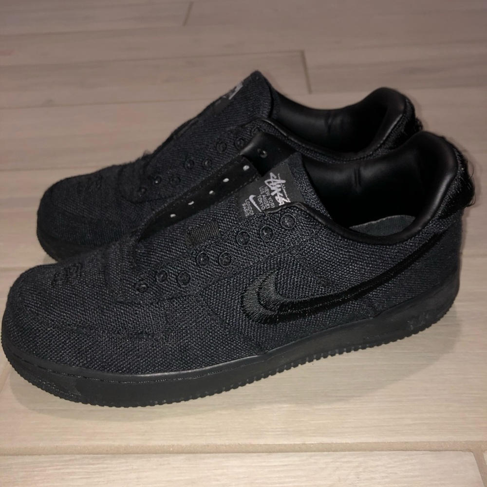 Stussy Air Force Ones Triple Black